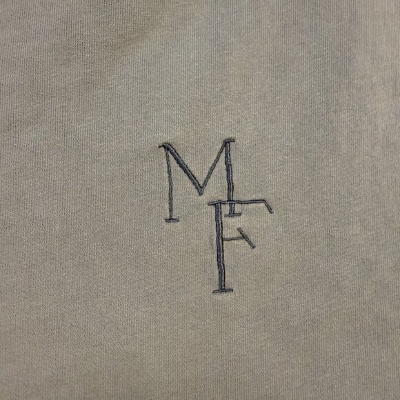 Mayfair The Label Oversized Crewneck One Size Womens Light Blue MF Logo - Picture 3 of 8